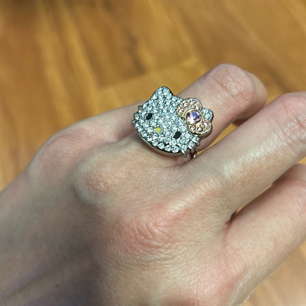 Hello Kitty by Sanrio Rhinestone Adjustable Ring - Picture 3 of 9